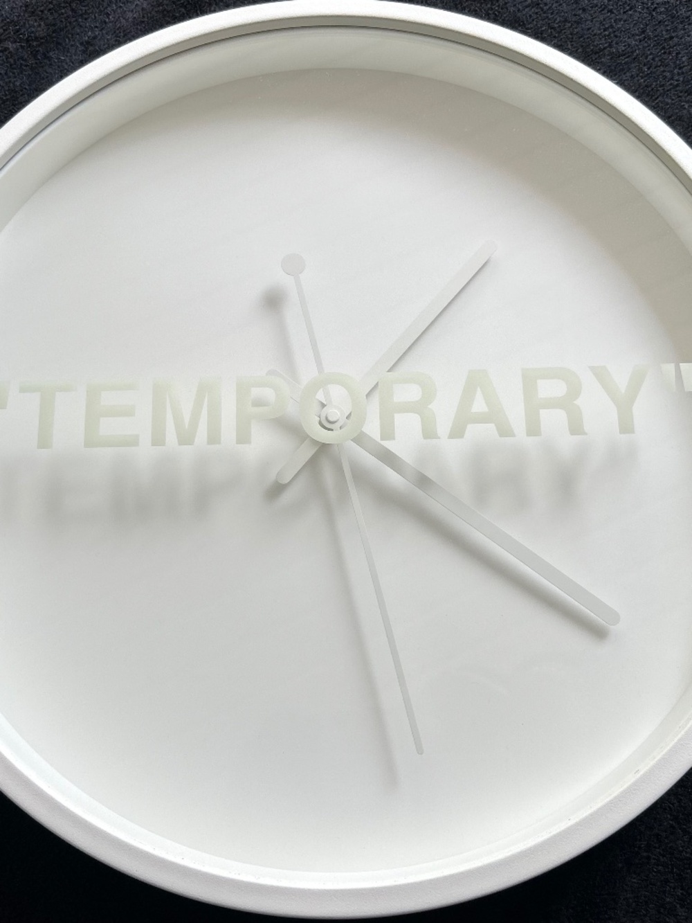 Virgil Abloh x IKEA MARKERAD Temporary Wall Clock Off-White